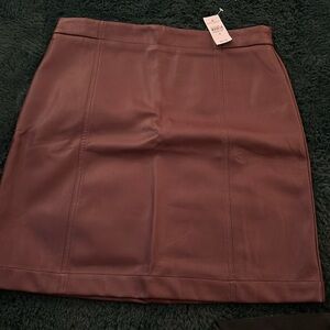 Ann Taylor leather skirt (brand new)